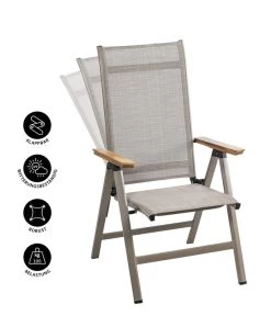 Dehner Klappsessel Cleveland, Hellbraun -Mobelgarten Verkauf 6894109 WE IG 001 KlappsesselClevelandHBNEU