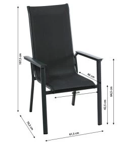 Dehner Stapelstuhl Cleveland, Dunkelgrau -Mobelgarten Verkauf 6894133 WE BG 001 StapelstuhlClevelandNeu