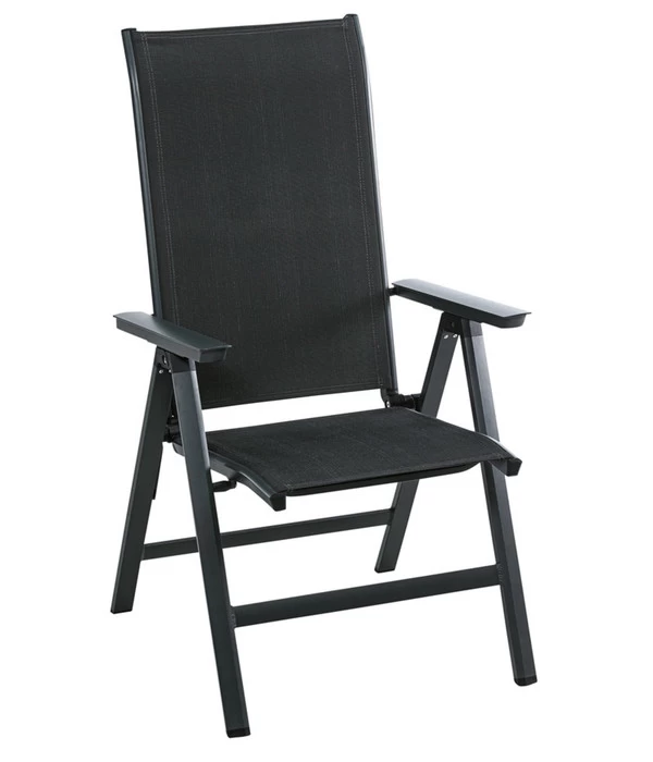 Dehner Klappsessel Cleveland, Dunkelgrau 1 Dehner Klappsessel Cleveland, Dunkelgrau