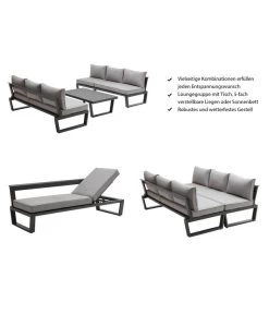 Dehner Liegenset Bellevue, 3-teilig -Mobelgarten Verkauf 6894182 WE IG 001 DehnerLiegensetBellevue
