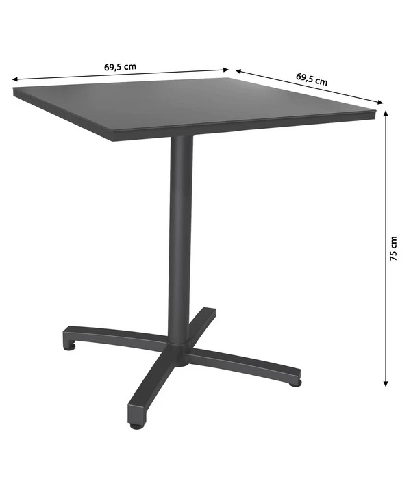 Dehner Klapptisch Riverside, Ca. B69,5/H75/T69,5 Cm 6 Dehner Klapptisch Riverside, Ca. B69,5/H75/T69,5 Cm – Bild 6