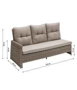 Dehner Geflechtlounge Bologna, 5-teilig -Mobelgarten Verkauf 6903447 WE BG 001 LoungeBologna korrektur