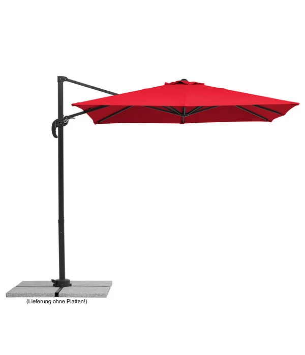 Schneider Ampelschirm Rhodos Junior, Quadratisch, Ca. B230/T230 Cm 1 Schneider Ampelschirm Rhodos Junior, Quadratisch, Ca. B230/T230 Cm