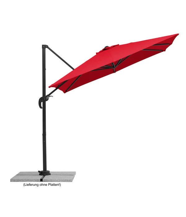 Schneider Ampelschirm Rhodos Junior, Quadratisch, Ca. B230/T230 Cm 2 Schneider Ampelschirm Rhodos Junior, Quadratisch, Ca. B230/T230 Cm – Bild 2