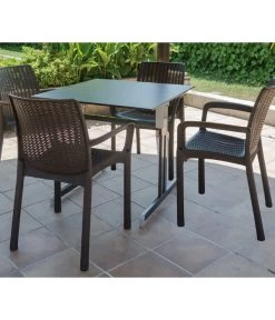 ALCO Gartentisch Gastro -Mobelgarten Verkauf 6986483 WE MO 003 Gastrotisch80x80Anthrazit