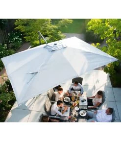 Siena Garden Ampelschirm Cirrus, Quadratisch, Ca. B350/T350 Cm -Mobelgarten Verkauf 6987994 WE MO 001 SienaGardenCirrus350x350cm